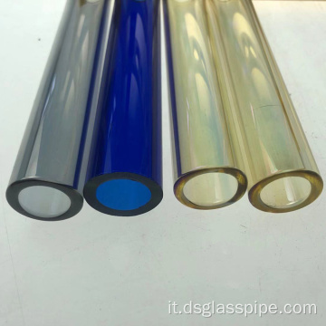 Tubo di vetro borosilicato alto tubo in vetro colorato